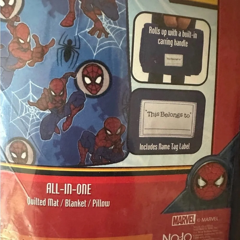 Marvel Spider-Man Kids Nap Mat - Blue and Red - Picture 2 of 3